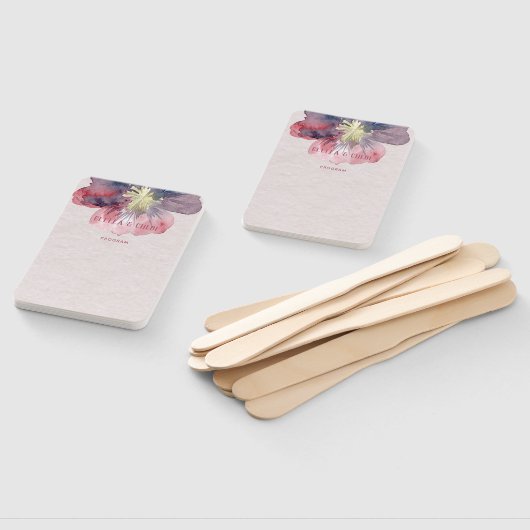 Éventail Programme De Mariage Parfait (Non-assemblé)