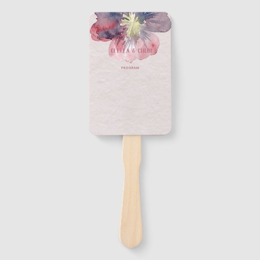 Éventail Programme De Mariage Parfait (Devant)