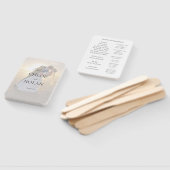 Éventail Programme de mariage personnalisé (Non-assemblé)