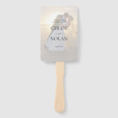 Éventail Programme de mariage personnalisé (Devant)