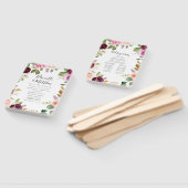 Éventail Programme de mariage personnalisé Rustic Moody Flo (Non-assemblé)