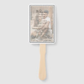 Éventail Programme de mariage photo dans un cadre élégant m (Devant)