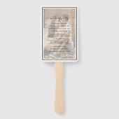 Éventail Programme de mariage photo dans un cadre élégant m (Dos)