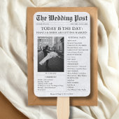 Éventail Programme de mariage photo du journal Timeline Fan