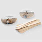 Éventail Programme de mariage photo élégant moderne (Non-assemblé)