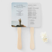 Éventail Programme de mariage photographique de l'atmosphèr (Devant et derrière)