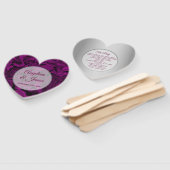 Éventail Programme de mariage Purple Heart (Non-assemblé)