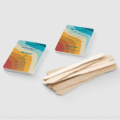 Éventail Programme de mariage Rétro 70's Vagues de Arc-en-c (Non-assemblé)