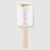 Éventail Programme de mariage Rustic Antlers & Wildflowers (Dos)