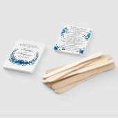 Éventail Programme de mariage rustique Ventilateur Aquarell (Non-assemblé)