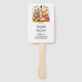 Éventail Programme de mariage Tequila Fiesta Mexicaine Rose (Devant)