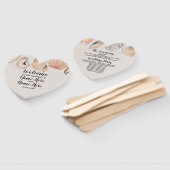 Éventail Programme de mariage Ventilateur à main Coques Oce (Non-assemblé)