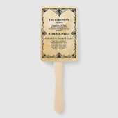 Éventail Programme de mariage Ventilateur à main Halloween (Dos)