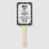 Éventail Programme de mariage Ventilateur à main Steampunk (Dos)