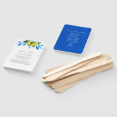 Éventail Programme de mariage Ventilateur de citrons botani (Non-assemblé)