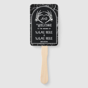 Éventail Programme de mariage Ventilateur main Halloween Sq