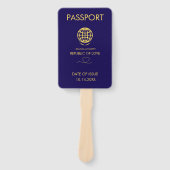 Éventail Programme de passeport pour mariage unique de dest (Devant)