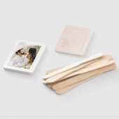 Éventail Programme de photos de mariage Boho Oasis Blush ID (Non-assemblé)