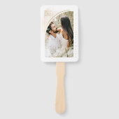 Éventail Programme de photos de mariage Boho Oasis Umber ID (Devant)