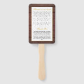 Éventail Programme de renouvellement de vœux floraux rustiq (Dos)