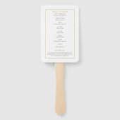 Éventail Programme de service commémoratif de deuil de verd (Dos)