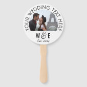 Éventail Programme de texte décoratif moderne personnalisé  (Devant)