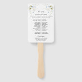 Éventail Programme de trame de couronne Fleur sauvage bleu  (Dos)