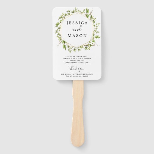 Éventail Programme de ventilateur Mariage pour les forêts v (Devant)