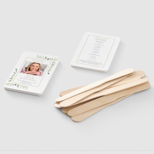 Éventail Programme De Verdure De L'Ordre De Service Des Fun (Non-assemblé)