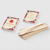 Éventail Programme double bonheur de jardin mariage chinois (Non-assemblé)