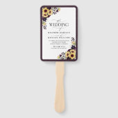 Éventail Programme Élégant de la prune violette de tourneso (Devant)