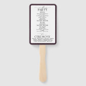 Éventail Programme Élégant de la prune violette de tourneso (Dos)