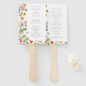 Éventail Programme Floral vintage (Devant et derrière)