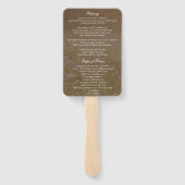 Éventail Programme funéraire des prairies | Dans la mémoire (Dos)