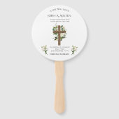 Éventail Programme funéraire rond Ventilateur Personnalisé (Dos)