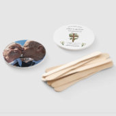 Éventail Programme funéraire rond Ventilateur Personnalisé (Non-assemblé)