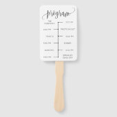 Éventail Programme minimal de ventilateur Mariage (Devant)