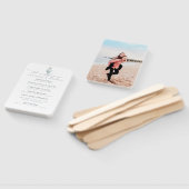 Éventail Programme moderne de mariage de photos de coquilla (Non-assemblé)