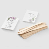 Éventail Programme moderne de mariage de sansy (Non-assemblé)