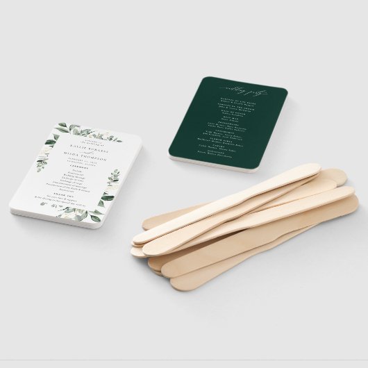 Éventail Programme naturel de mariage végétal (Non-assemblé)