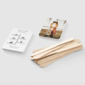 Éventail Programme photo Mariage moderne (Non-assemblé)