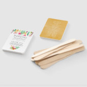 Éventail Programme Tropical Summer Beach Wedding (Non-assemblé)