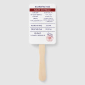 Éventail Programme unique de passeport pour mariage Red Des (Dos)