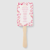 Éventail Programmes de cérémonie Mariage Sunset Plumera (Dos)