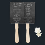 Éventail Programmes de collection de Mariages Chalkboard Fa<br><div class="desc">Les Modèles de cartes du programme de collecte de Mariages de tableau de bord fantaisie.</div>