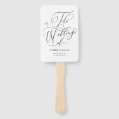 Éventail Programmes de mariage à calligraphie fantaisiste n (Devant)