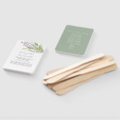 Éventail Programmes de mariage aquarelle Lavender Florals (Non-assemblé)