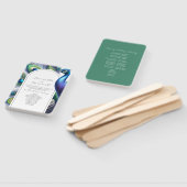 Éventail Programmes de mariage aquarelle Peacock (Non-assemblé)