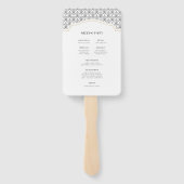 Éventail Programmes de mariage Art Déco Frame (Dos)