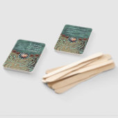 Éventail Programmes de mariage campagnard de l'Ouest en cui (Non-assemblé)